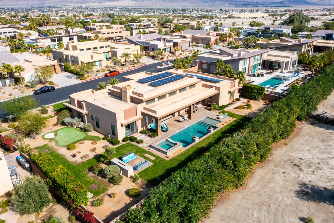 luxury celebrity villa exterior